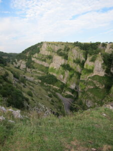 Cheddar Gorge from above