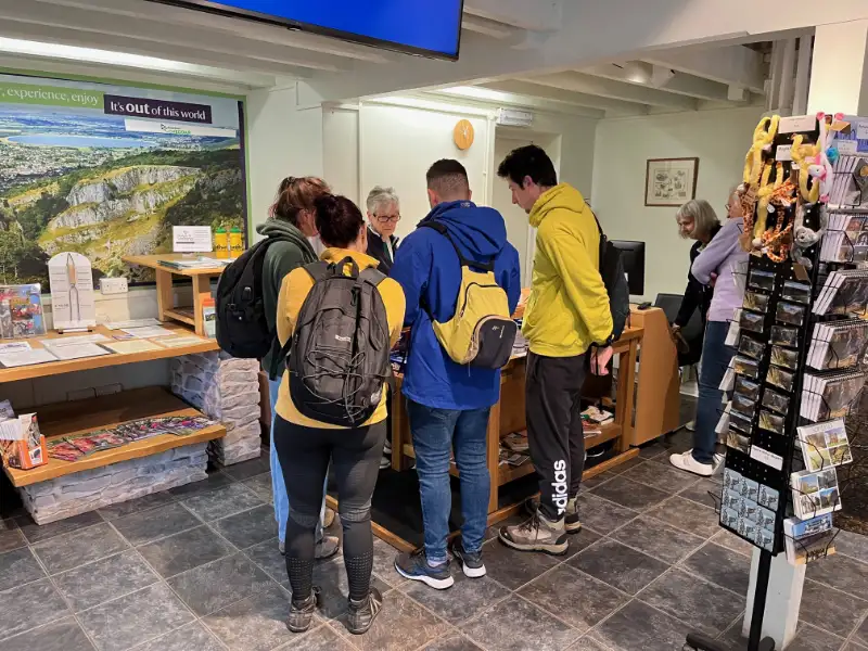 Helping visitors Helping visitors